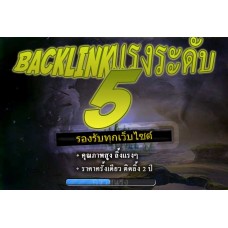 แฮ - ของหมด แพคเกจ Backlink ระดับ 5 - เว็บที่ A501